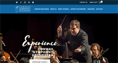 Desktop Screenshot of conwaysymphony.org