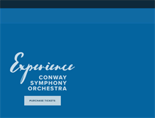 Tablet Screenshot of conwaysymphony.org